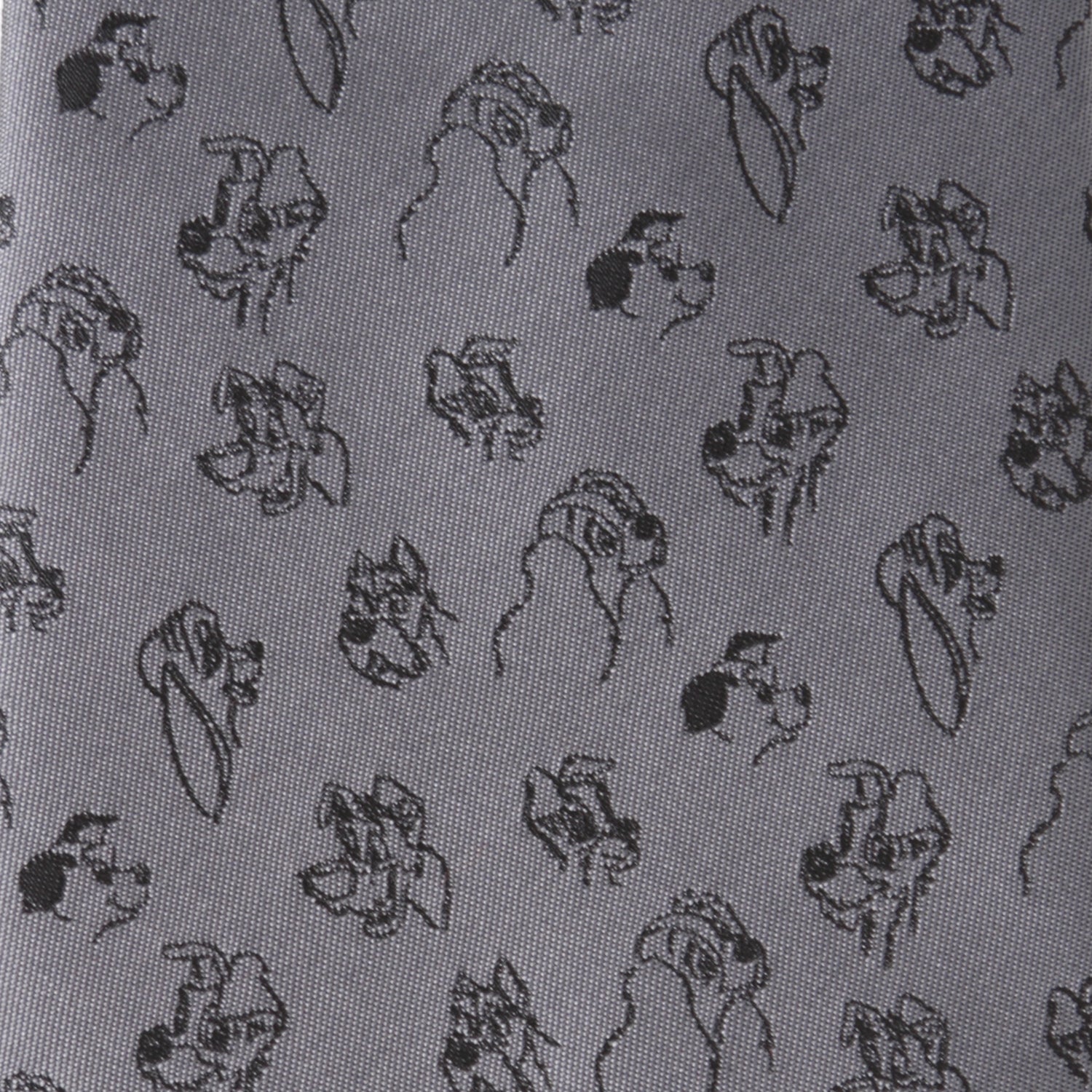 Disney Dogs Gray Men's Tie