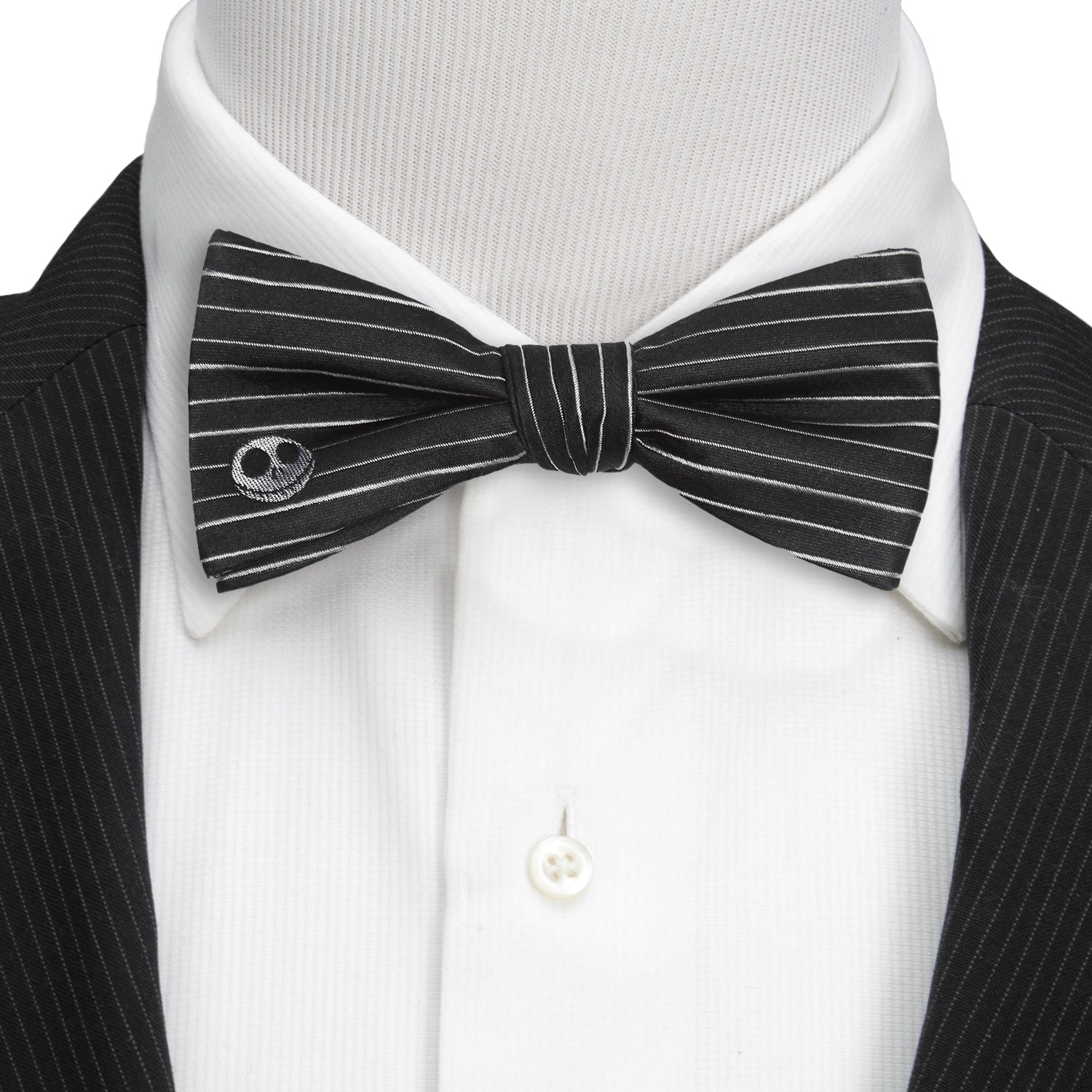 Disney The Nightmare Before Christmas Jack Skellington Striped Men's Bow Tie