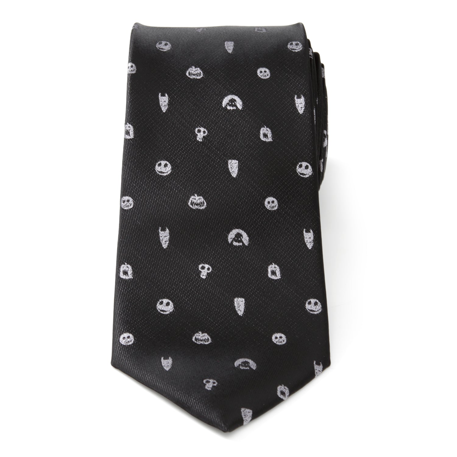 Disney The Nightmare Before Christmas Black Gray Men's Tie