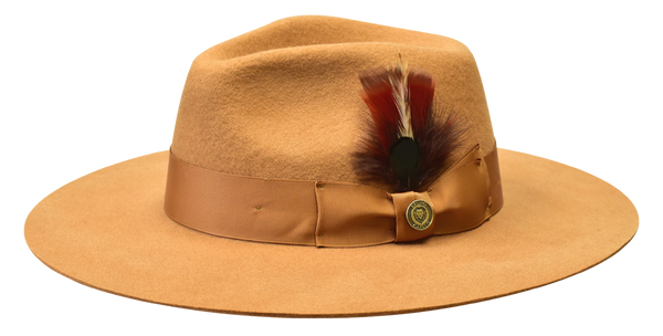 Bruno Capelo DU-723 Duke Fedora Acorn/Camel