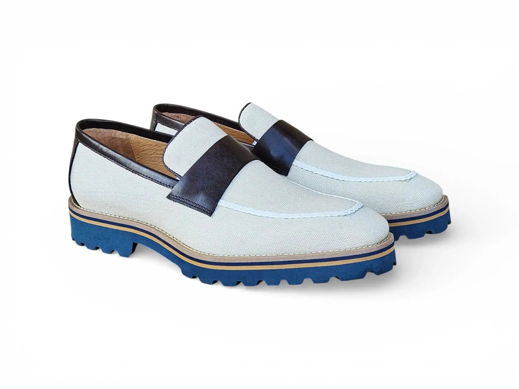 Denim Loafer in Lug Sole
