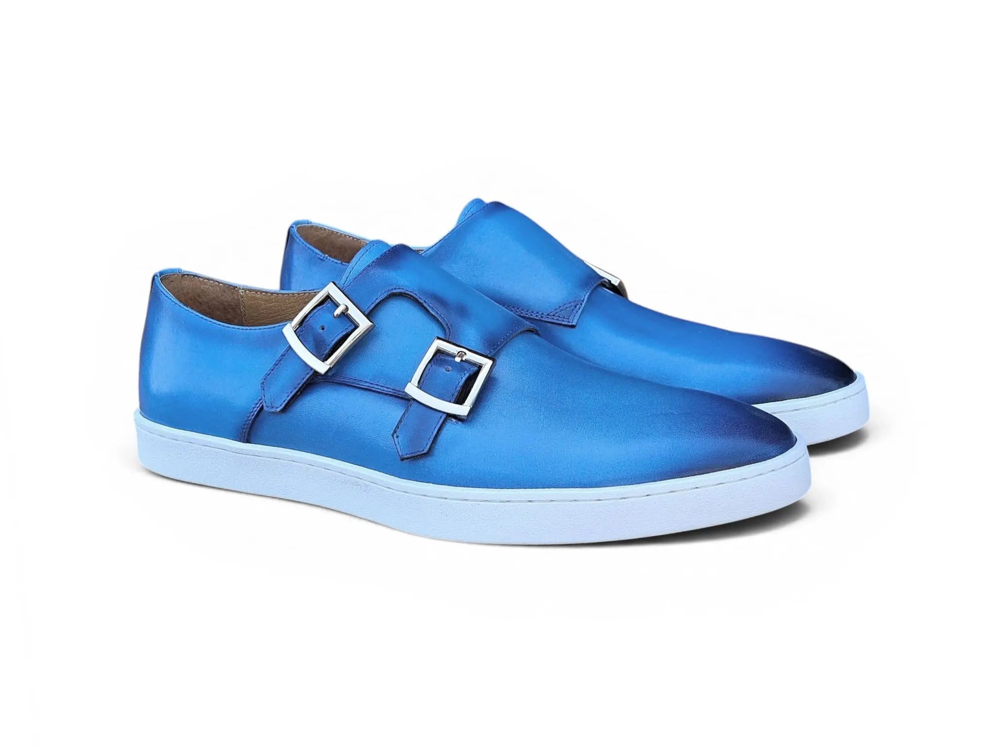 Double Monk Strap Leather Sneaker
