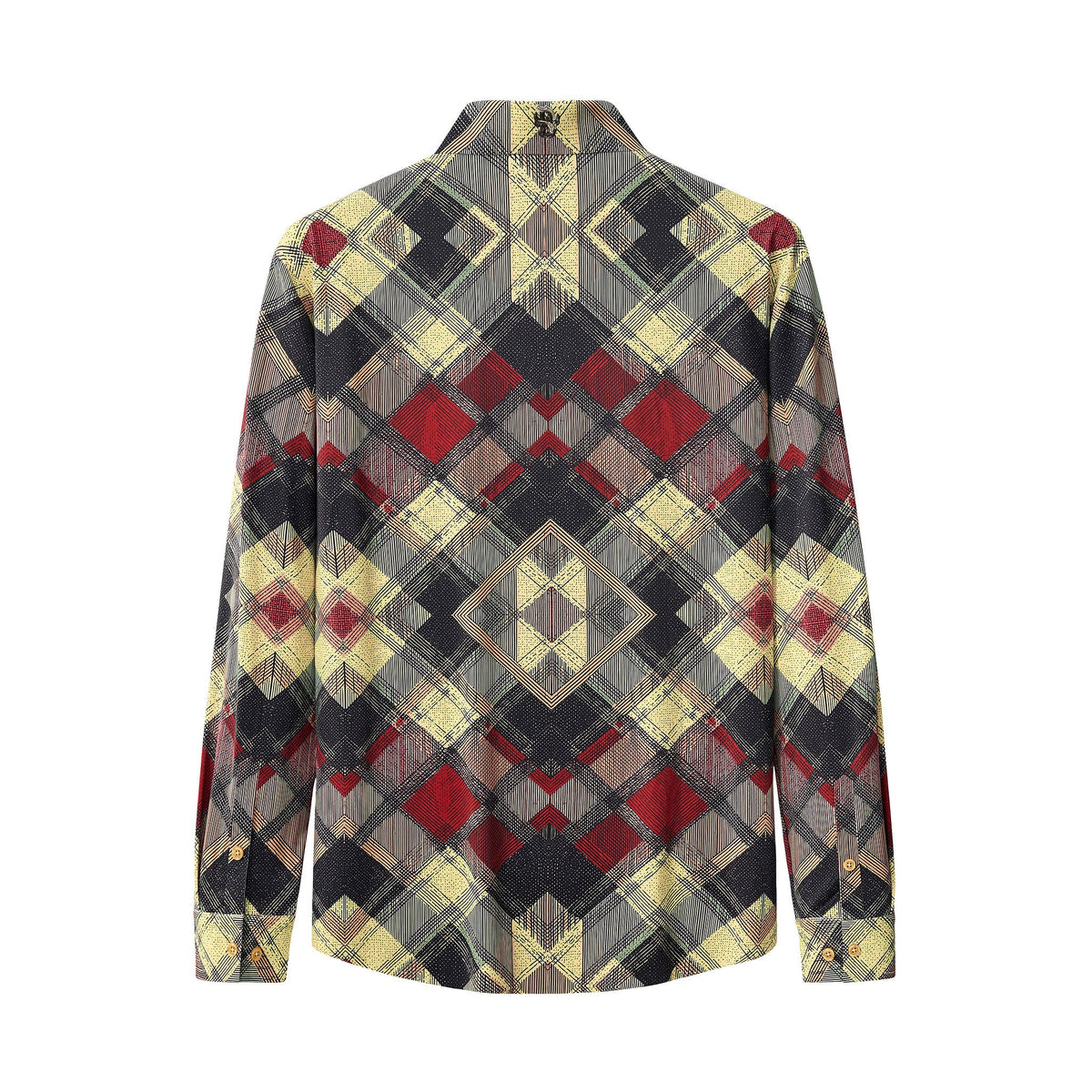 Diamond Plaid Stretch Shirt – El Baron RED