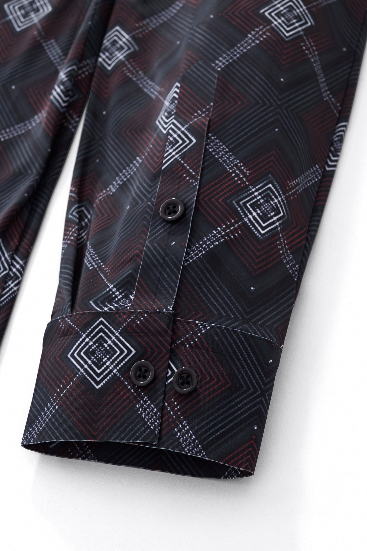 Geometric Seamless Shirt – El Baron BLACK