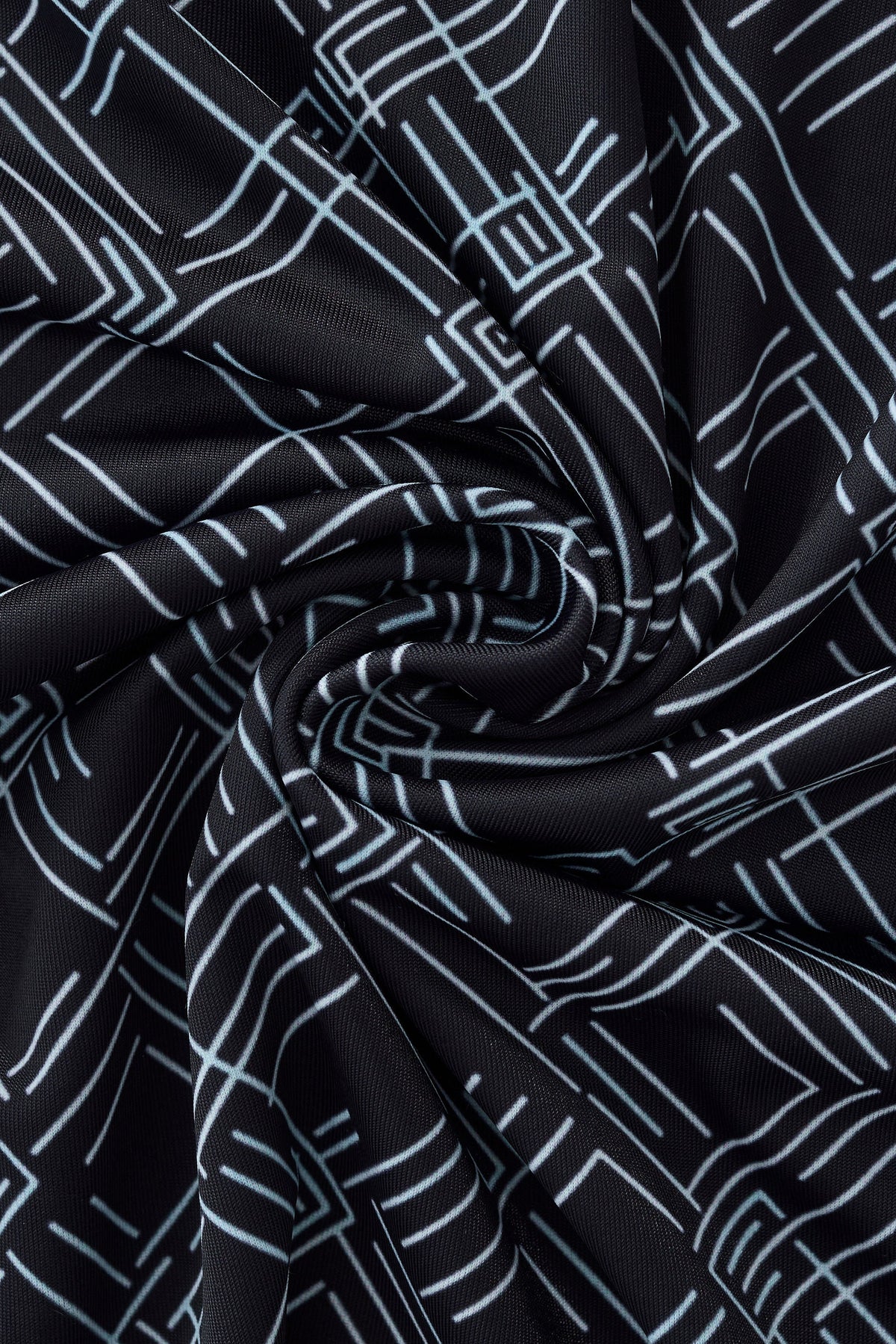 Seamless Geo Print Shirt – El Baron BLACK