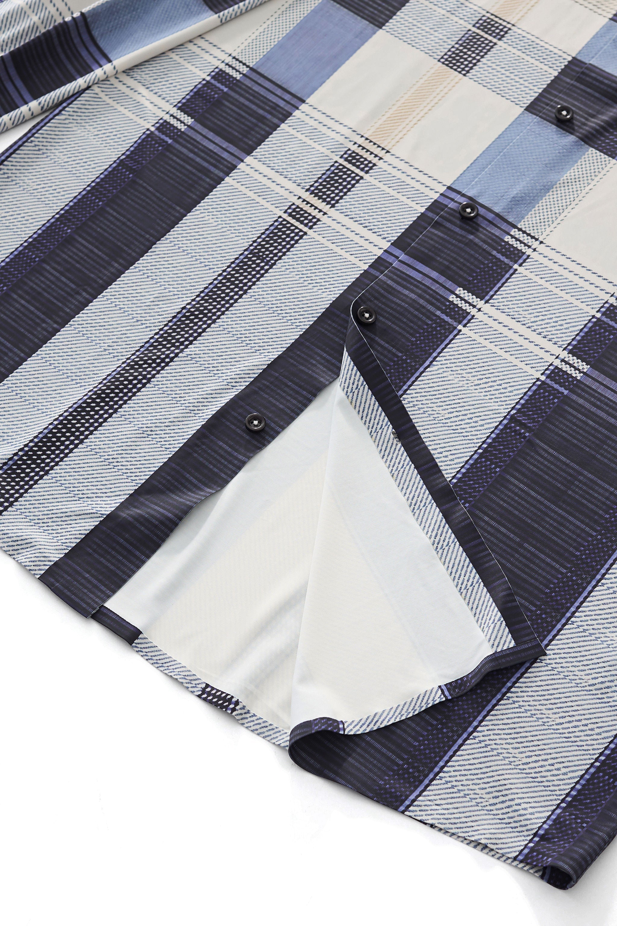 Seamless Plaid Stripe Shirt – El Baron BLUE