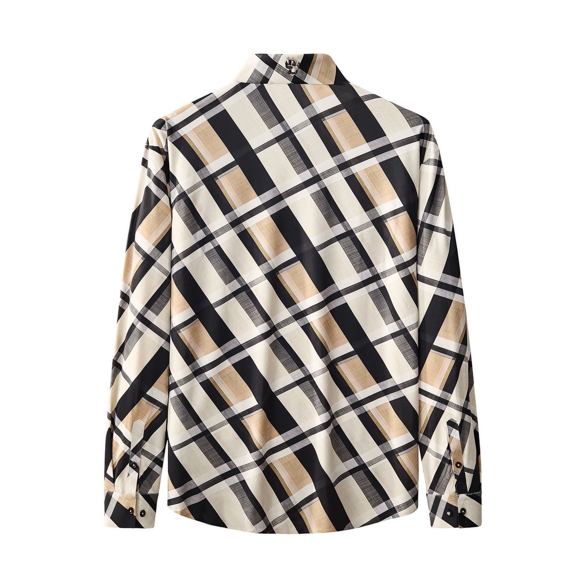 Seamless Bold Plaid Shirt – El Baron KHAKI