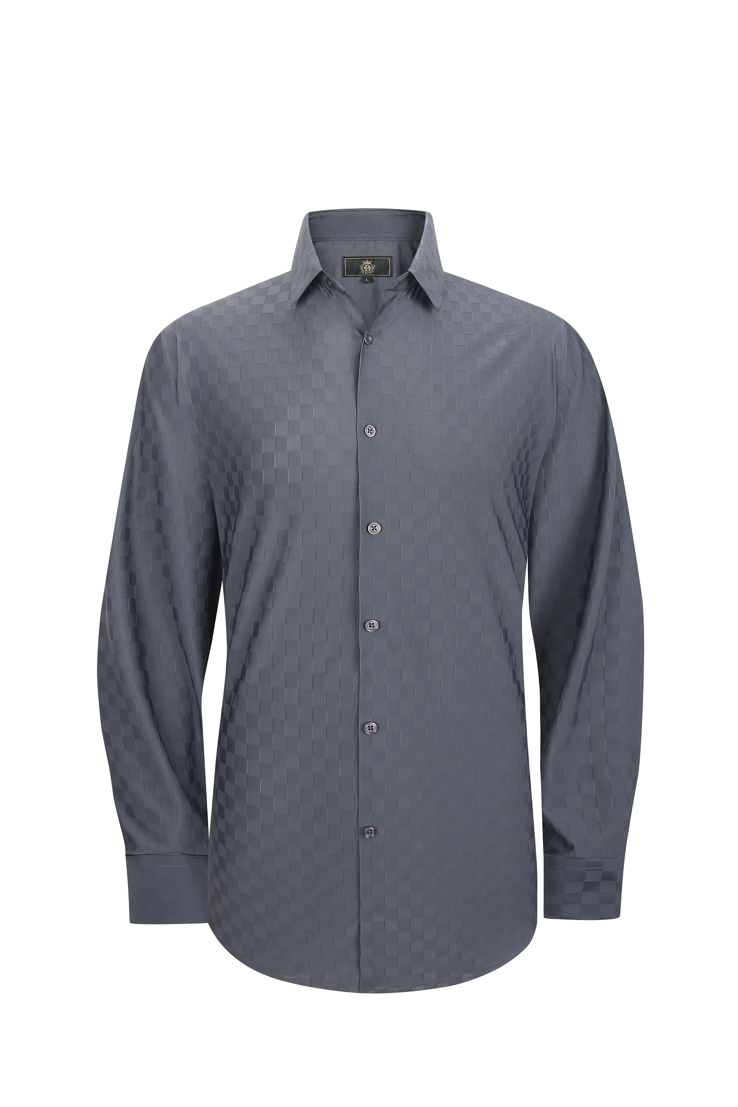 Gridline Stretch LS Shirt GREY