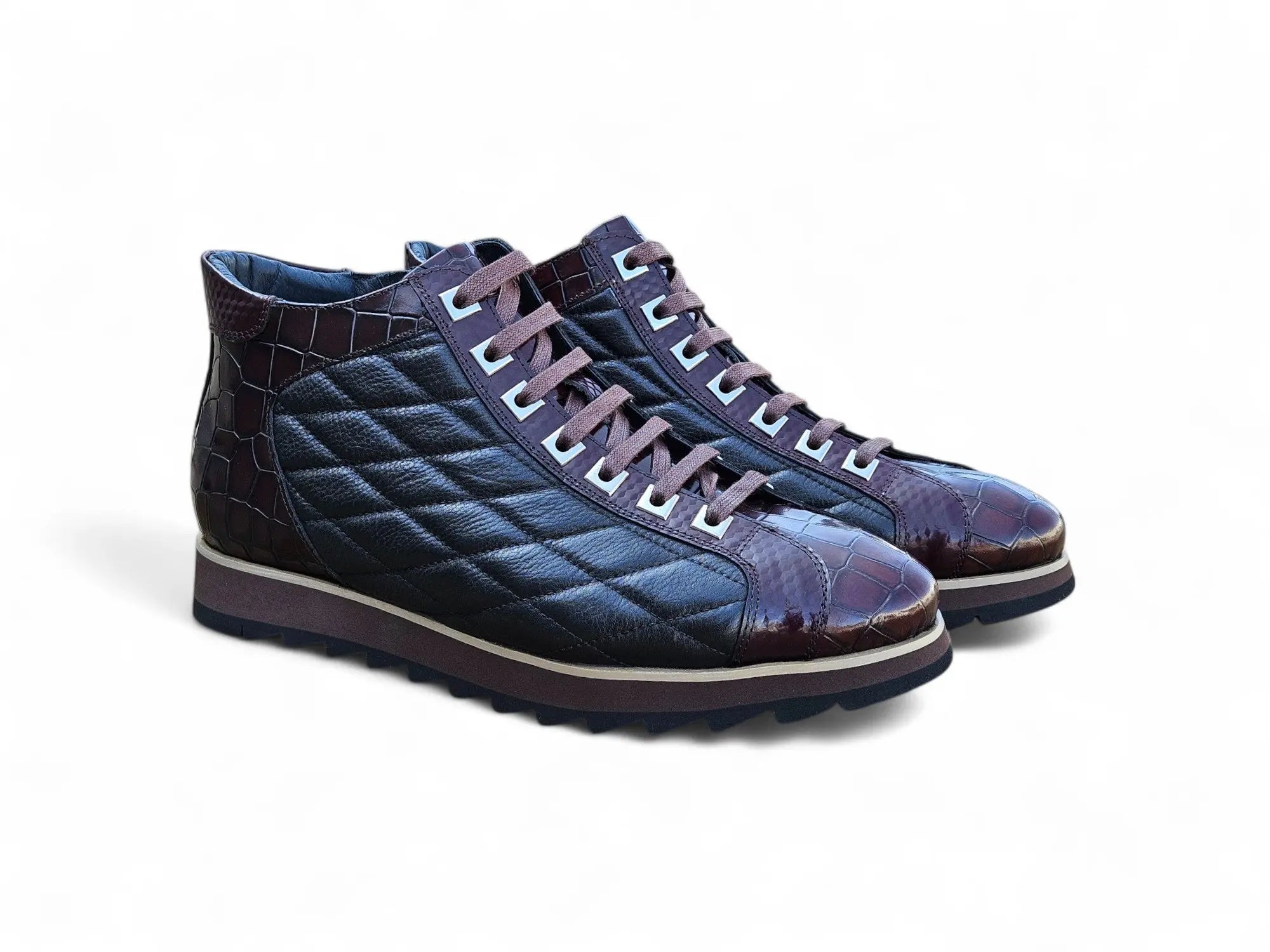 Embossed Alligator High Top