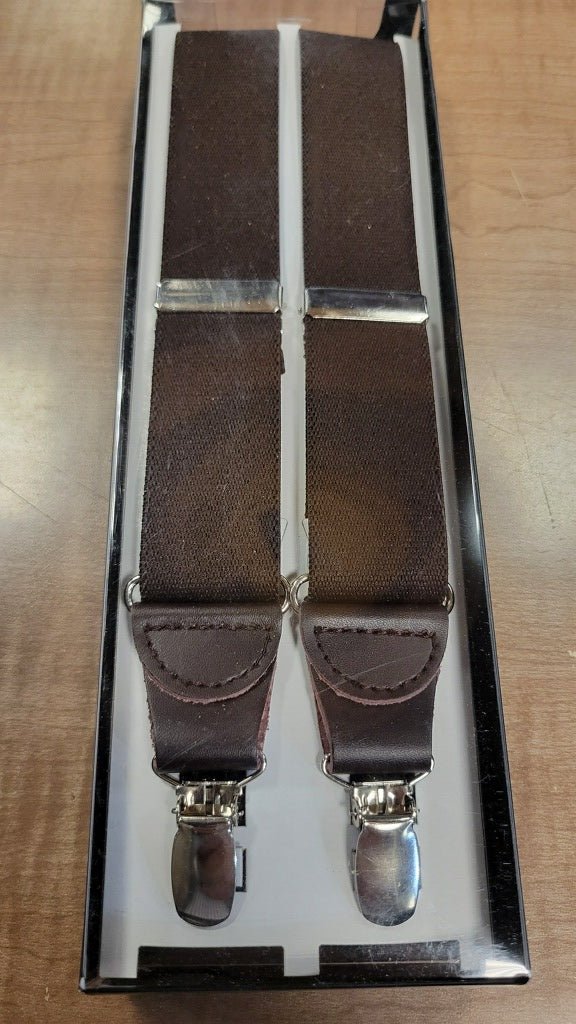 Five Stars 881DC Clip Suspenders Brown