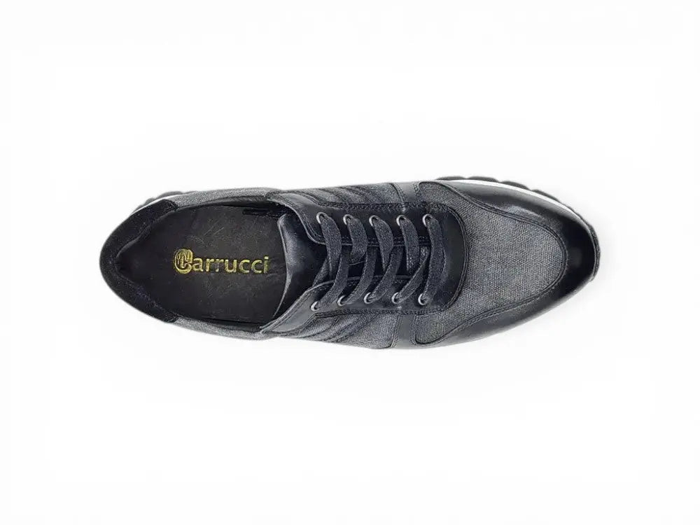 Fashion Sneaker Calfskin with Canvas inlaid