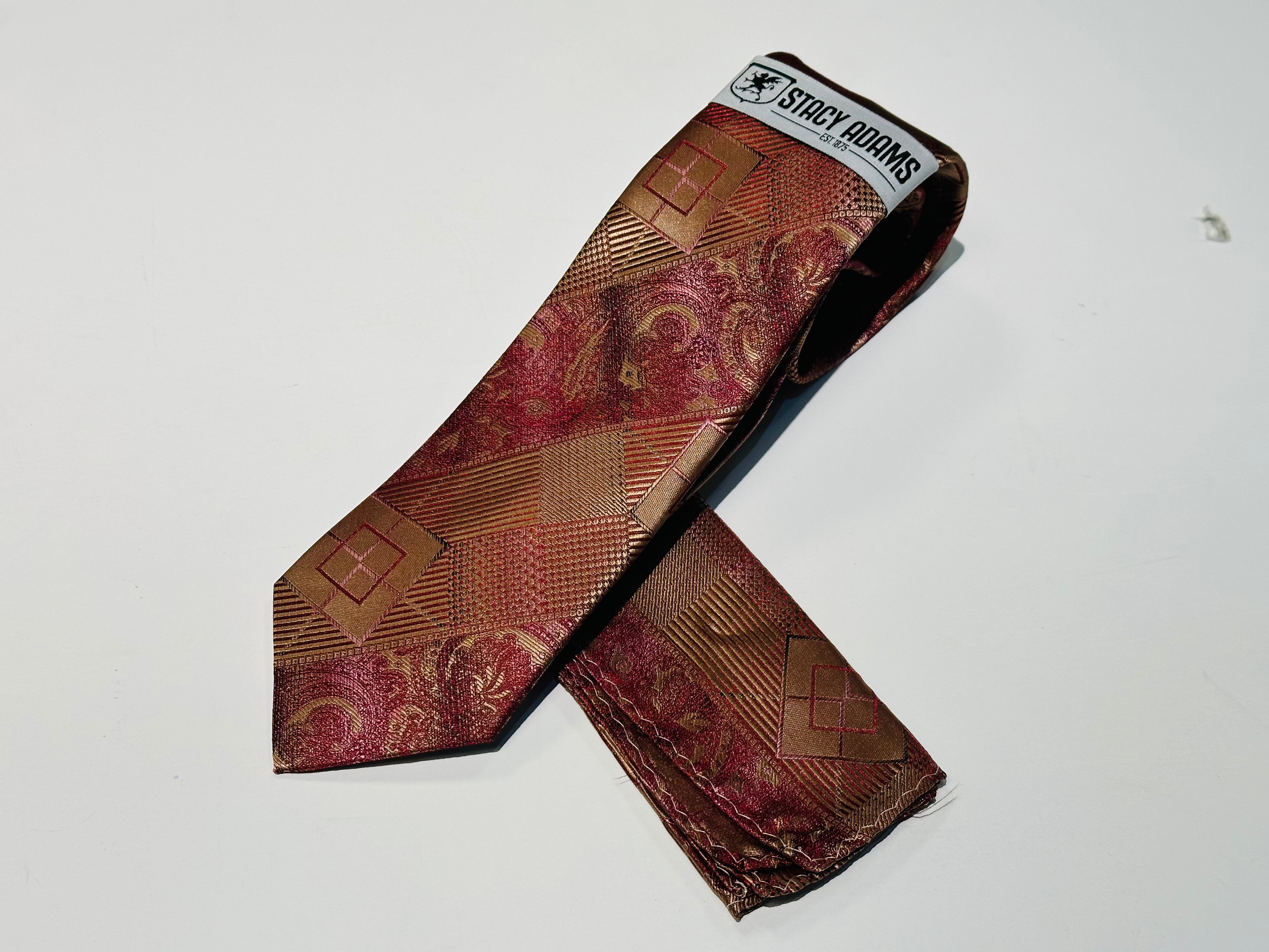 Stacy Adams SA9600#2 Printed Tie & Hanky