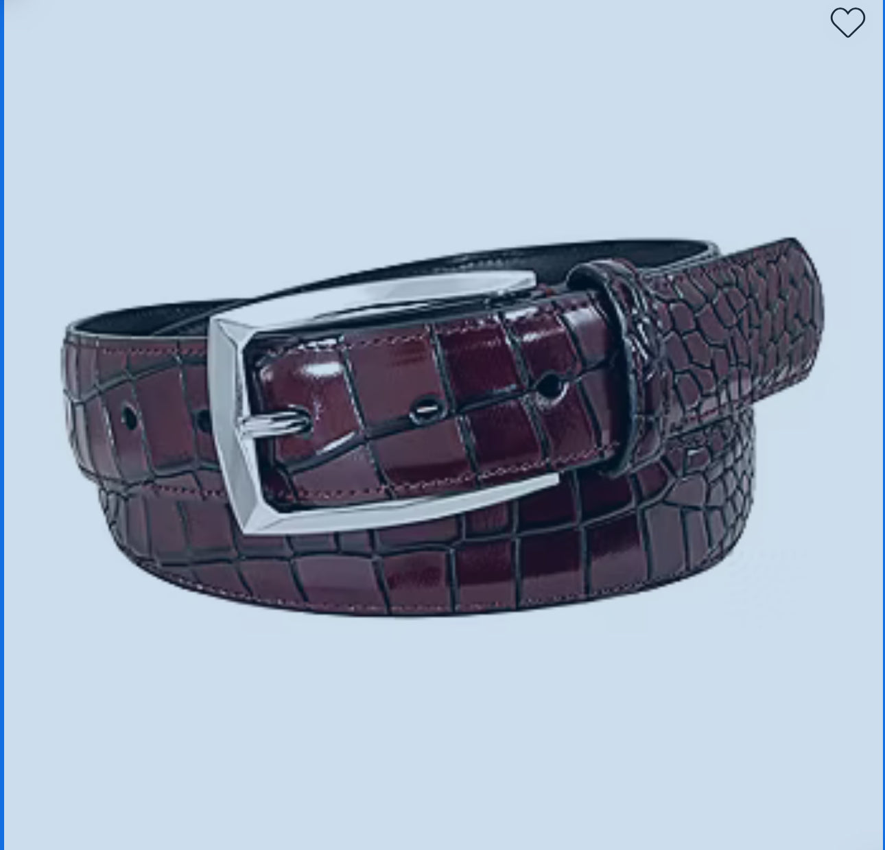 Stacy Adams SA501-100 Leather Belt Burgundy