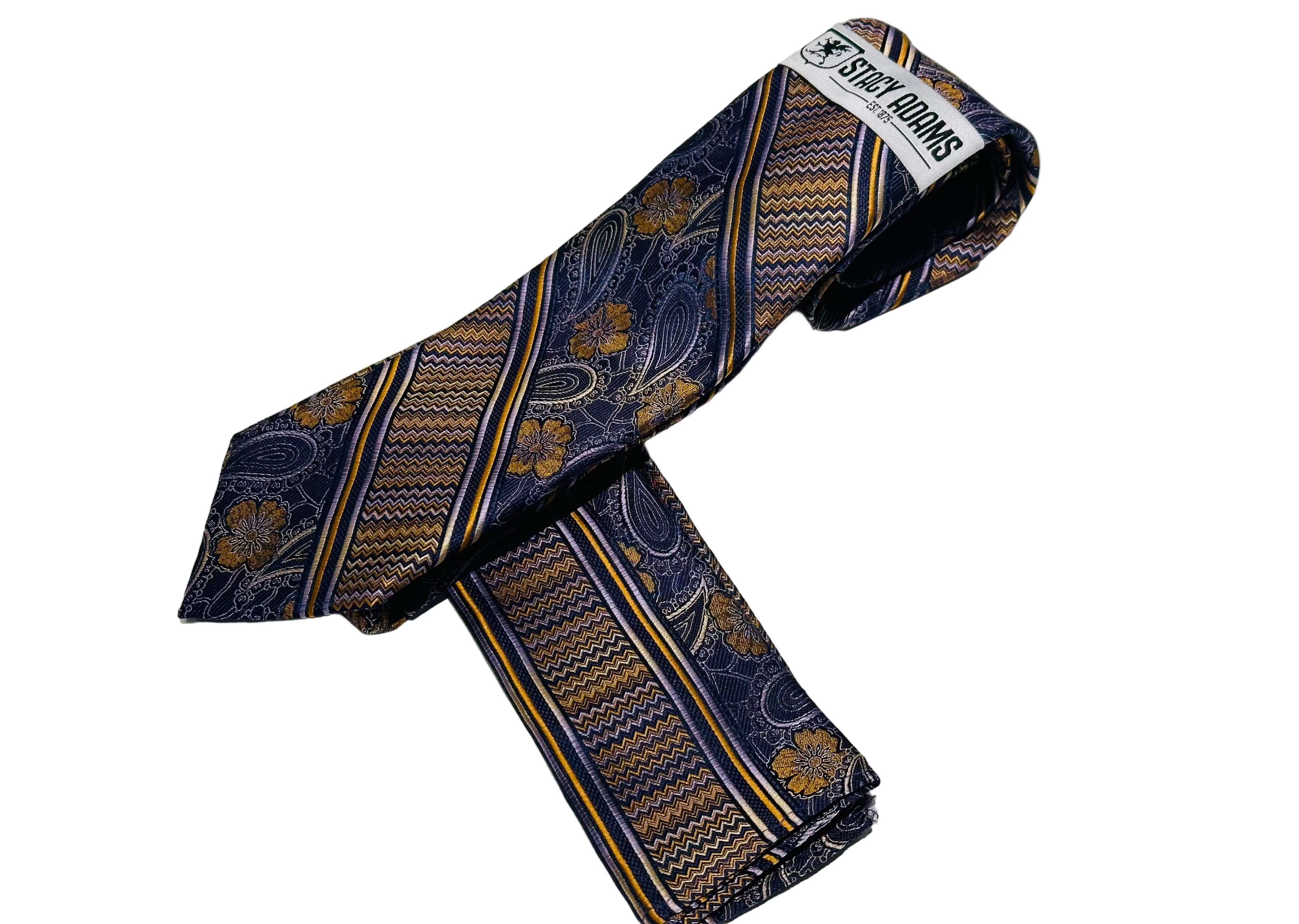 Stacy Adams SA9700#4 Printed Tie & Hanky