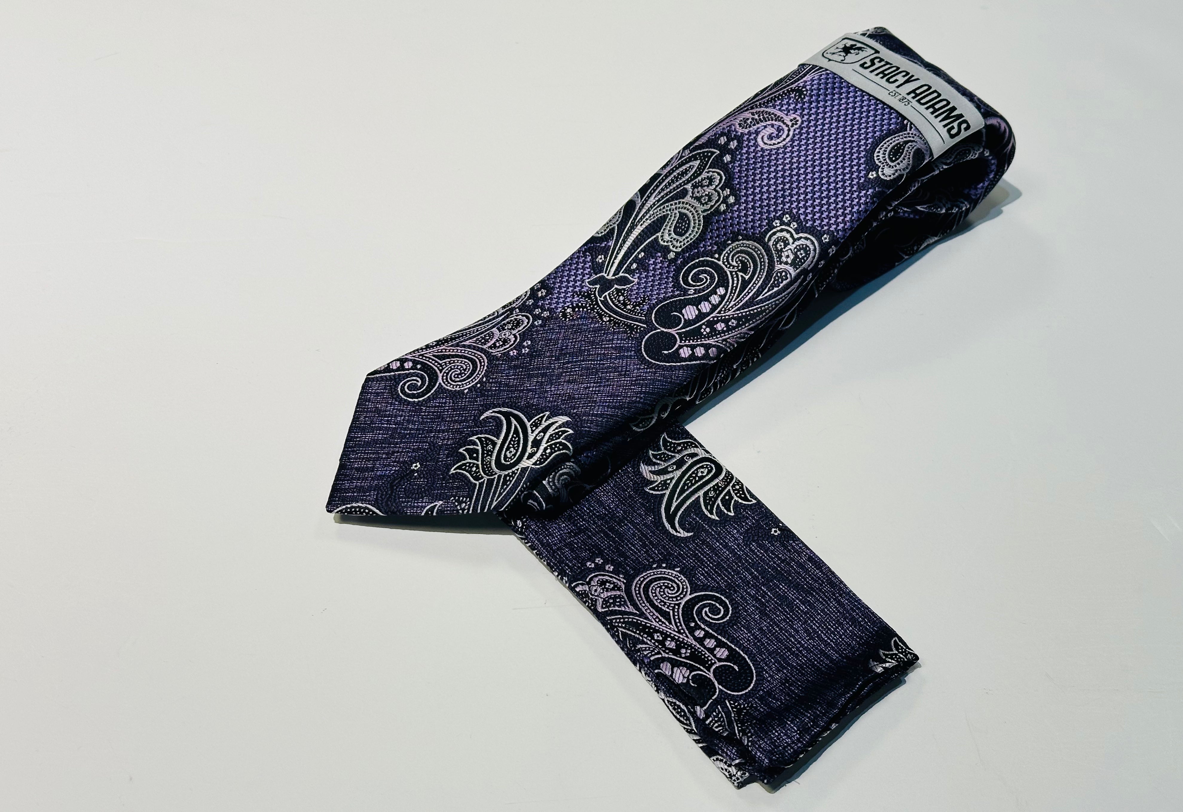 Stacy Adams SA9700#1 Printed Tie & Hanky