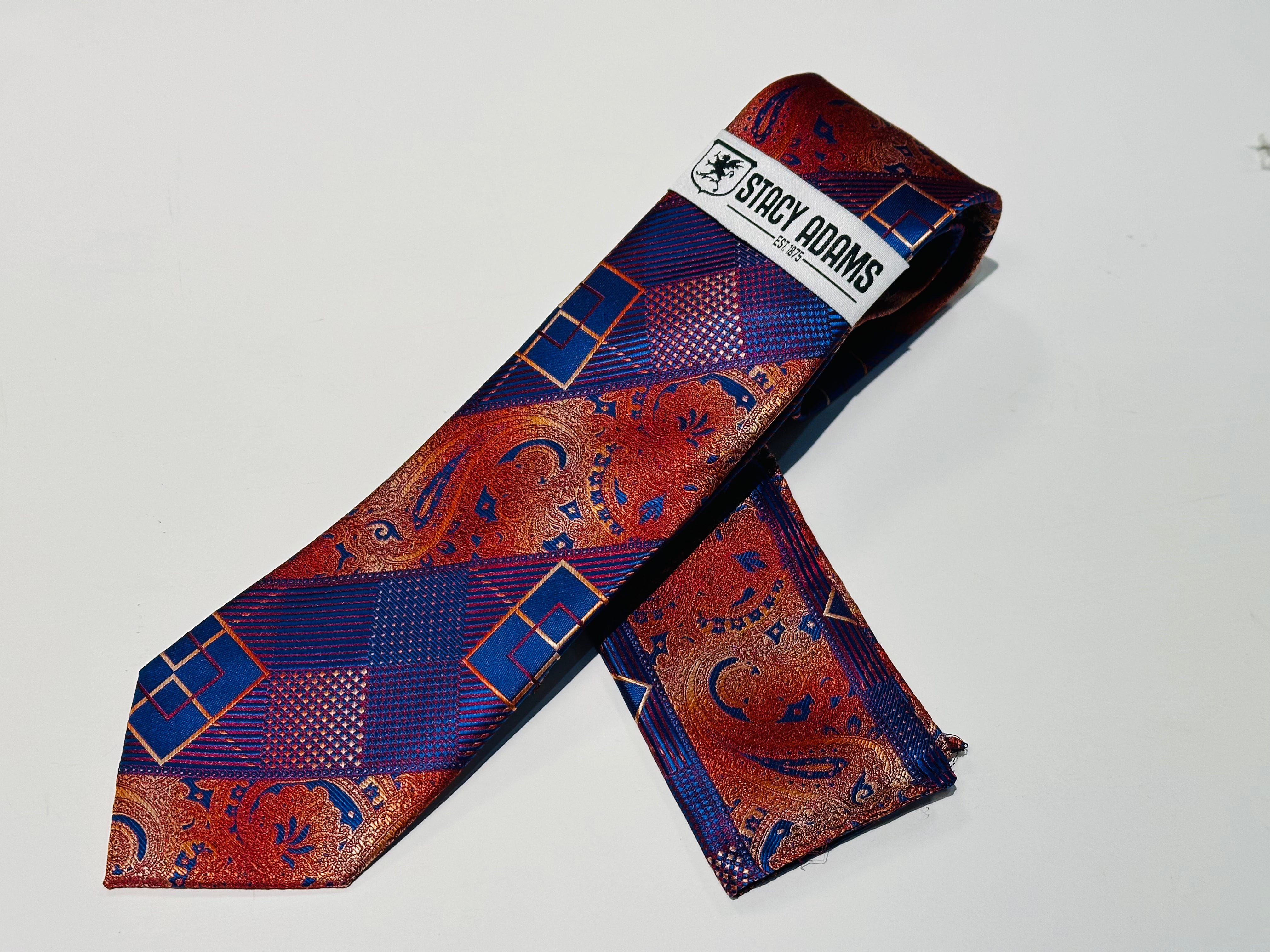 Stacy Adams SA9600#1 Printed Tie & Hanky
