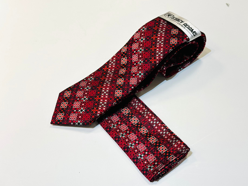 Stacy Adams SA9300#2 Printed Tie & Hanky