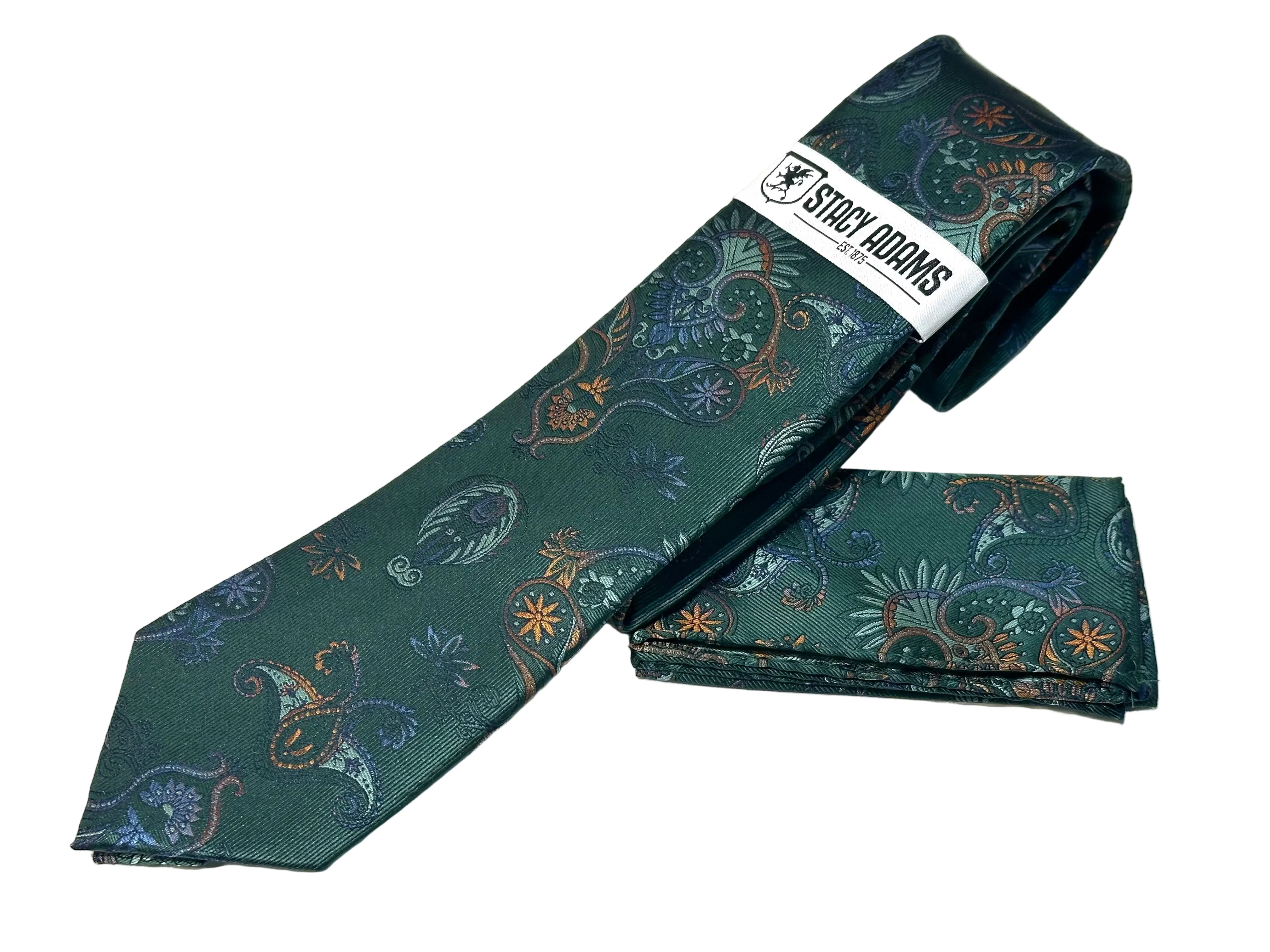 Stacy Adams SA9800#1 Printed Tie & Hanky