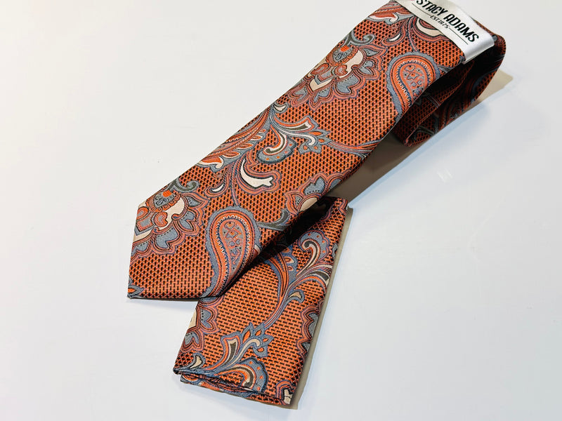 Stacy Adams SA9400-10-24#12  Printed Tie & Hanky