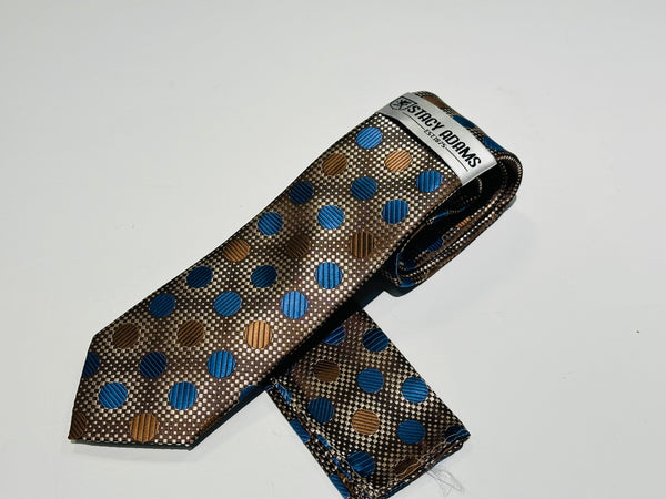 Stacy Adams SA9400-10-24#23 Printed Tie & Hanky