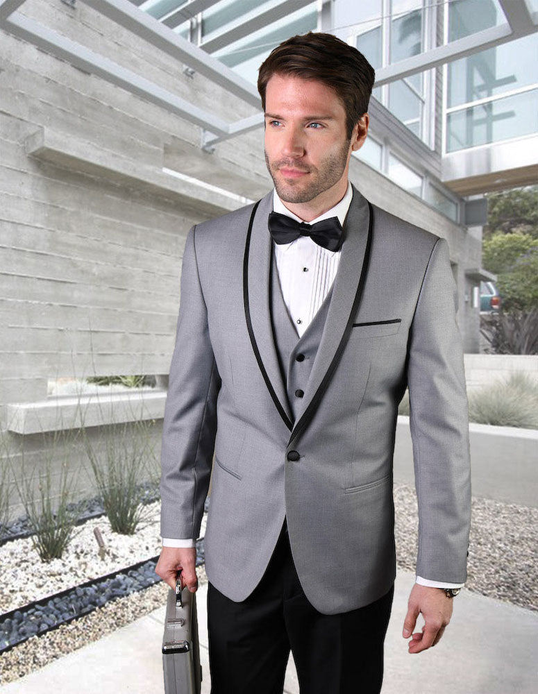 Statement GENOVA 3 Piece Tuxedo Grey