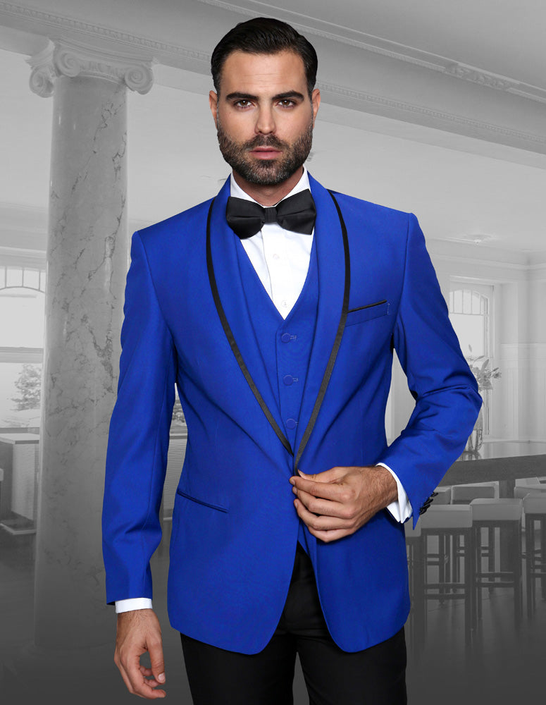 Statement GENOVA 3 Piece Tuxedo Royal