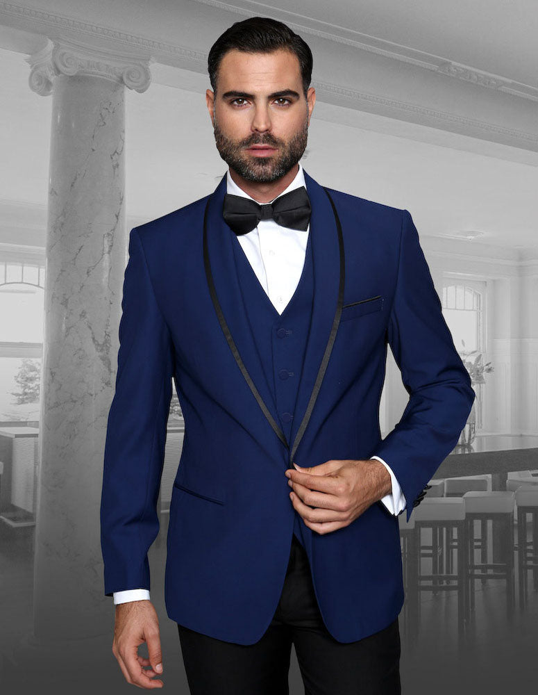 Statement GENOVA 3 Piece Tuxedo SAPPHIRE