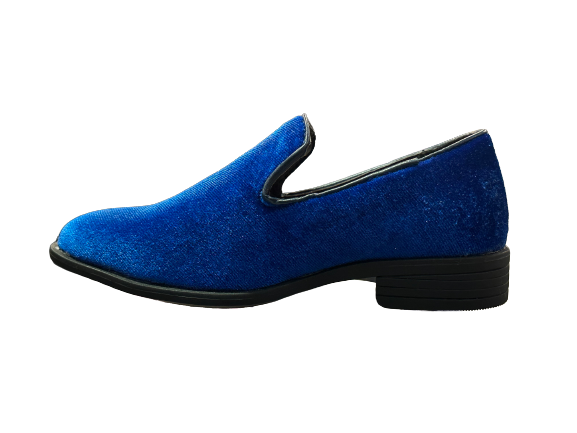 Jodano 2343465 Slip On Boys Dress Shoes Royal Blue