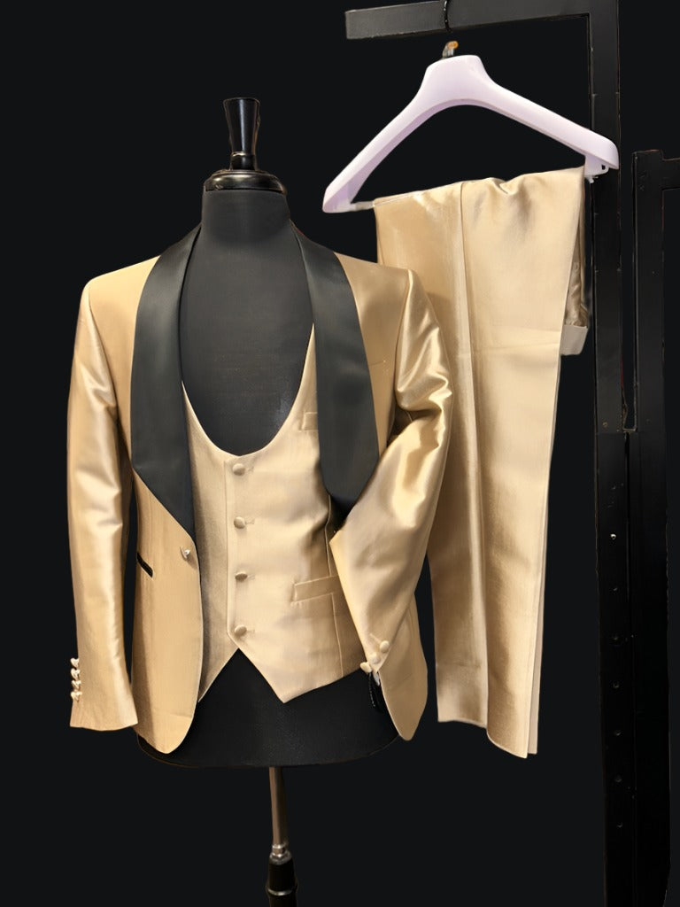 Vitali M6231 Pieces Vested Tuxedo Champaign