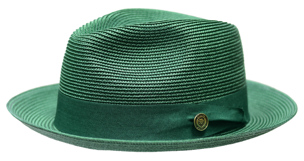 Bruno Capelo FN-842 Straw Hat Emerald Green