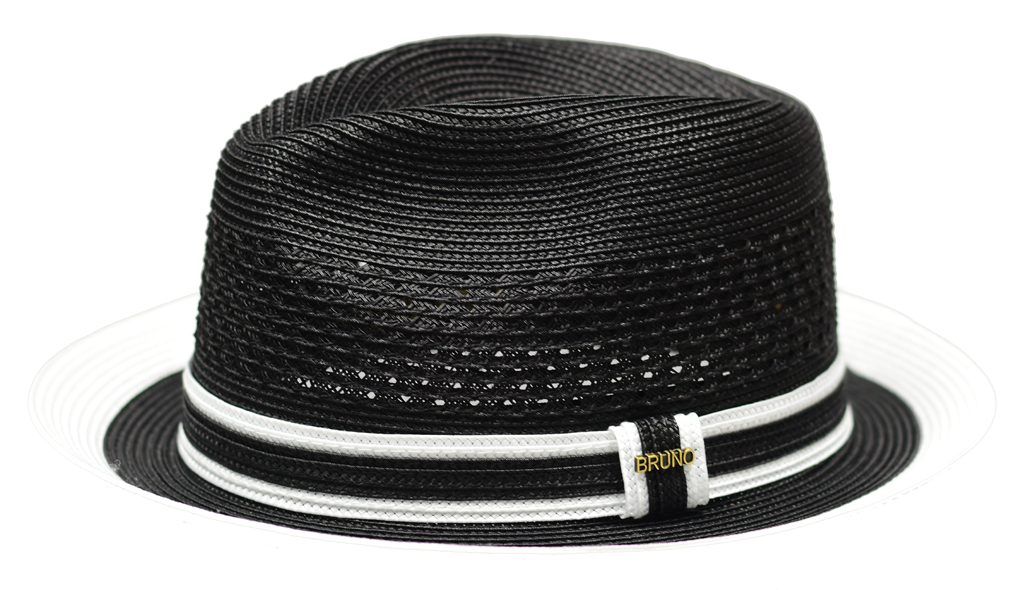 Bruno Capelo The Retro RT-430 Straw Hat Black/White