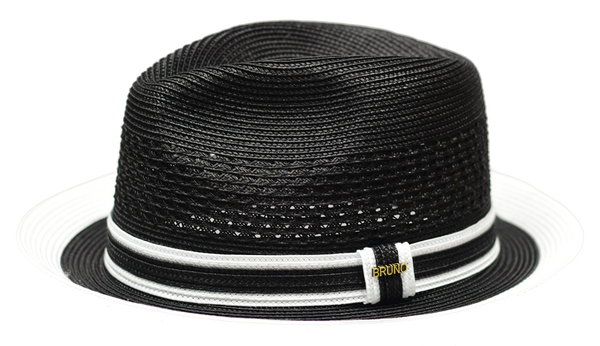 Bruno Capelo The Retro RT-430 Straw Hat Black/White