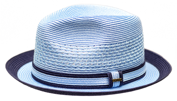 Bruno Capelo The Retro RT-431 Straw Hat Ligh Blue/ Navy