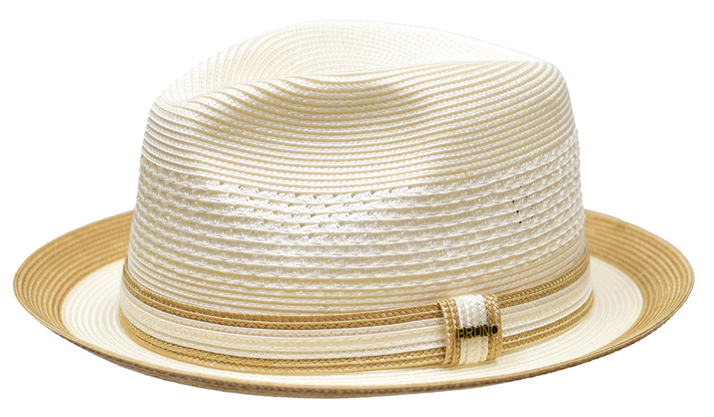 Bruno Capelo The Retro RT-432 Straw Hat Ivory/Cognac