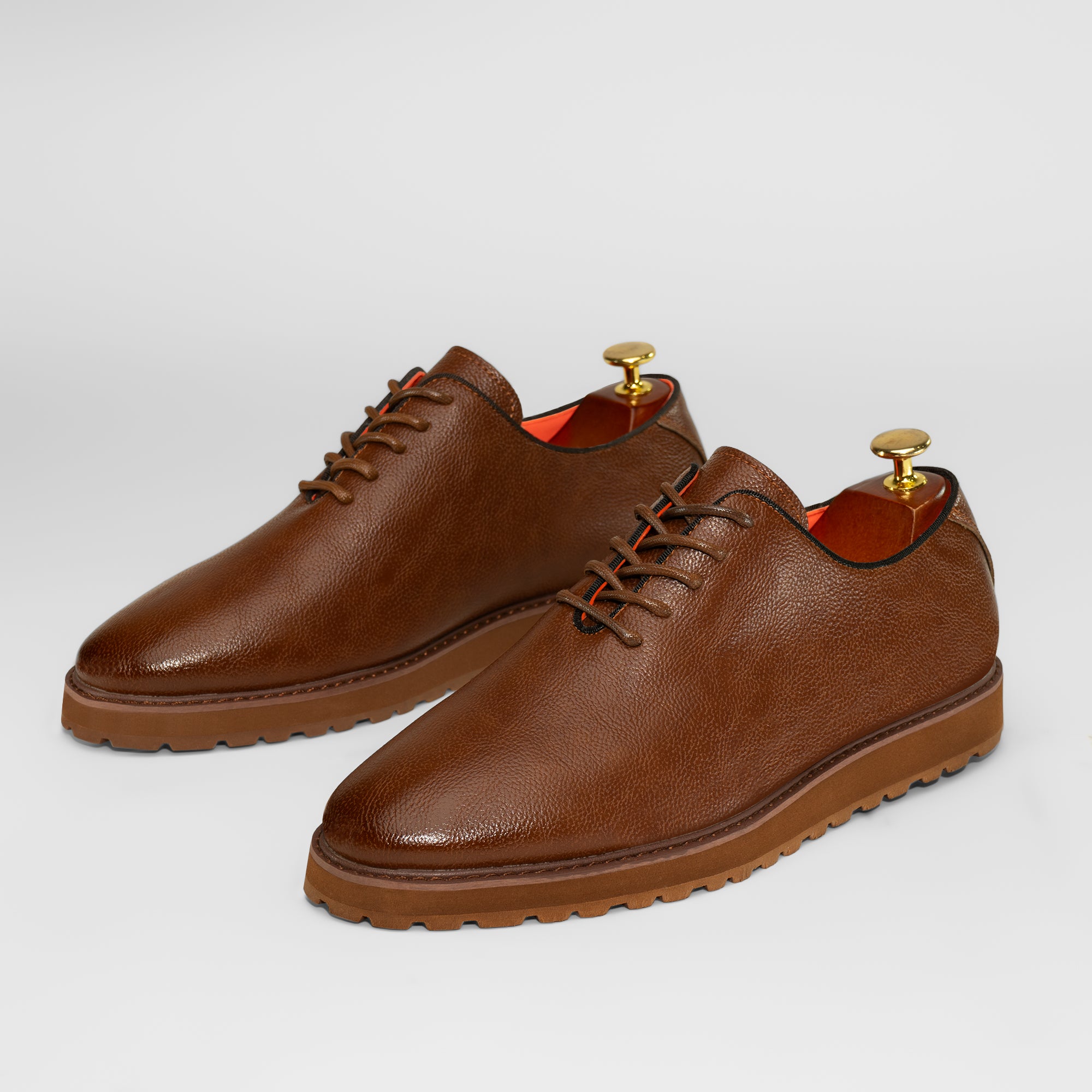Tayno Napal Plain Oxford Sneaker Cognac