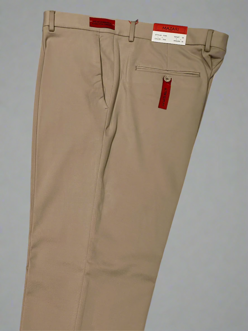 Mazari FWS Dress Pants 4Way Stretch Pants Tan