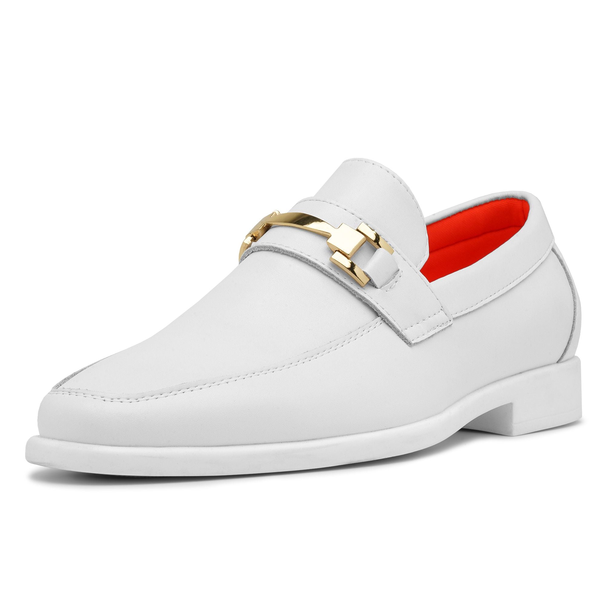 Tayno The Caprio Leather Loafer White/Gold