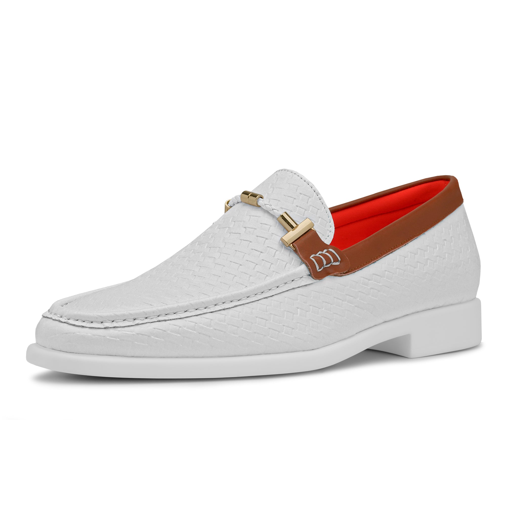 Tayno The Caprio Coplex Leather Loafer White