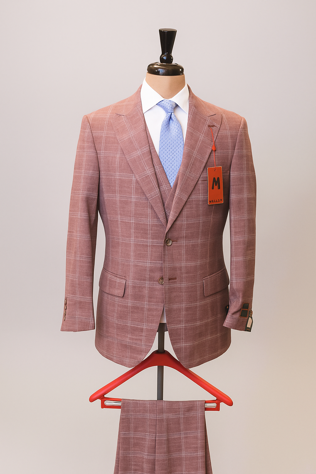 Mazari 2366 3 Pieces Suit Mauve