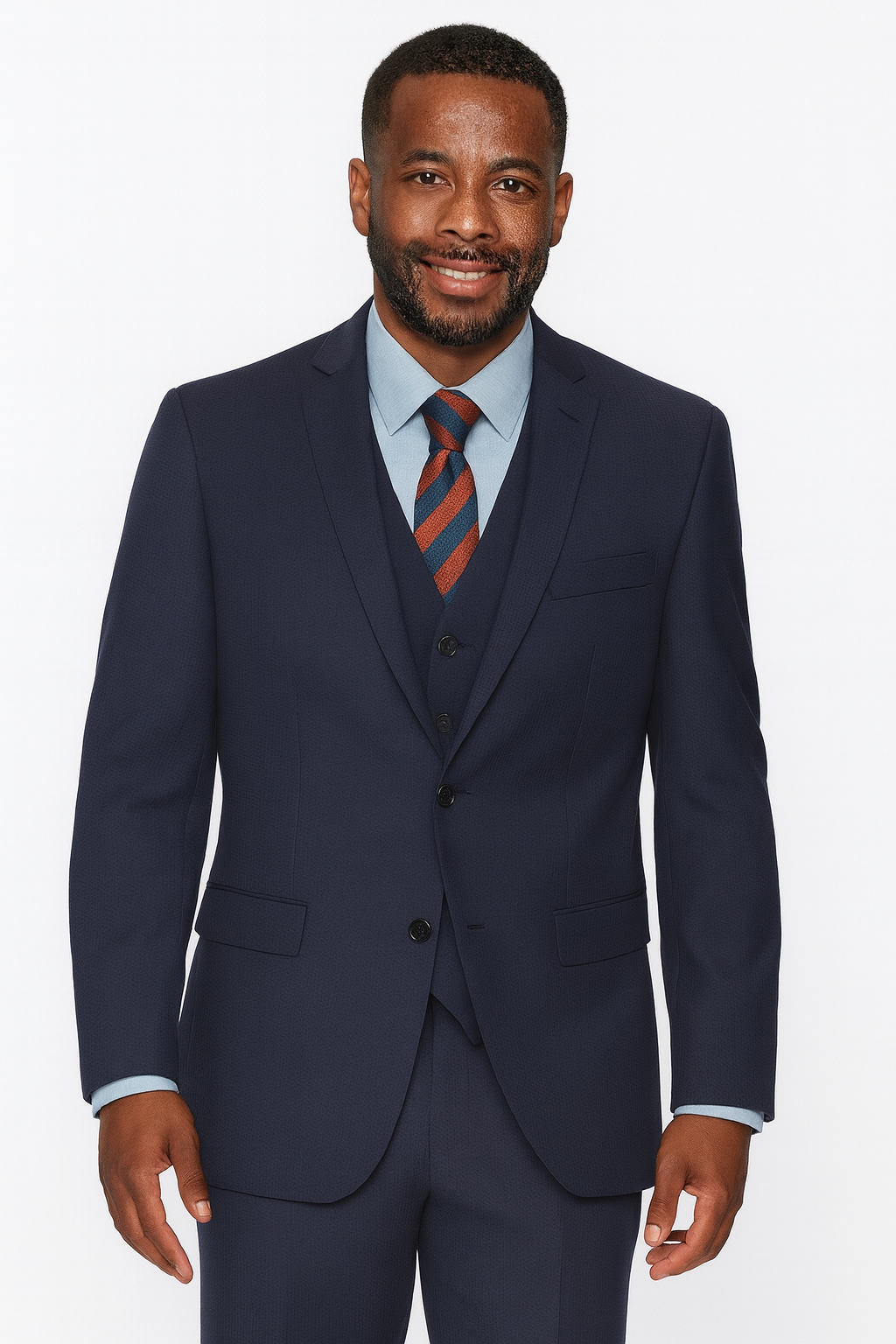 Vitali M8151 3 Pieces Suit Navy