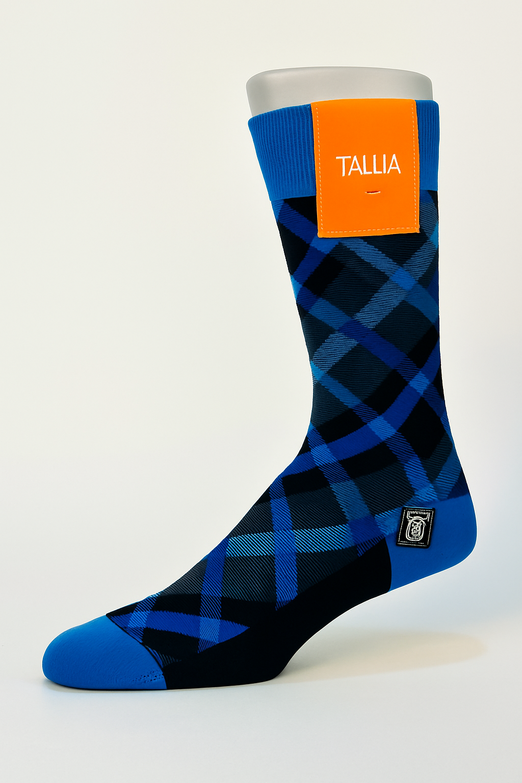 Tallia TS7252#3  Fancy Socks Navy Blue
