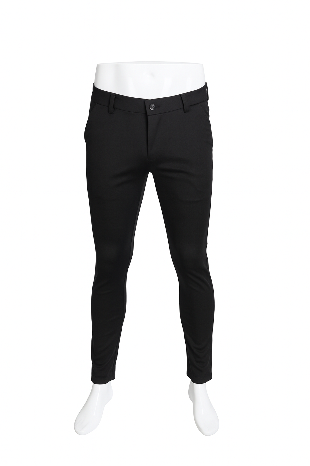 Lorenzo Franco Miami Satin Slim Stretch Pants Black