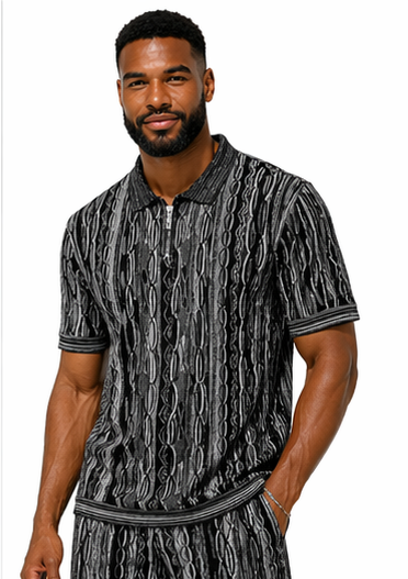 Stacy Adams 21034 Short Set Black