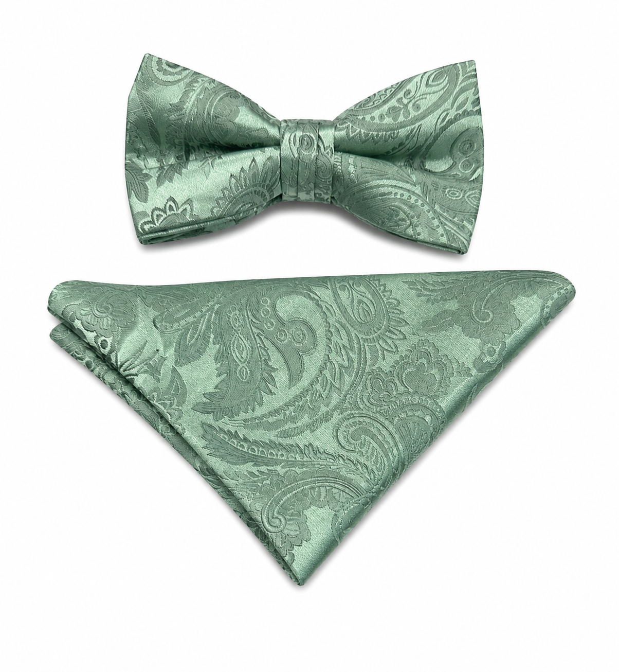 Stacy Adams SB276 Satin Solid Bowtie & Hanky