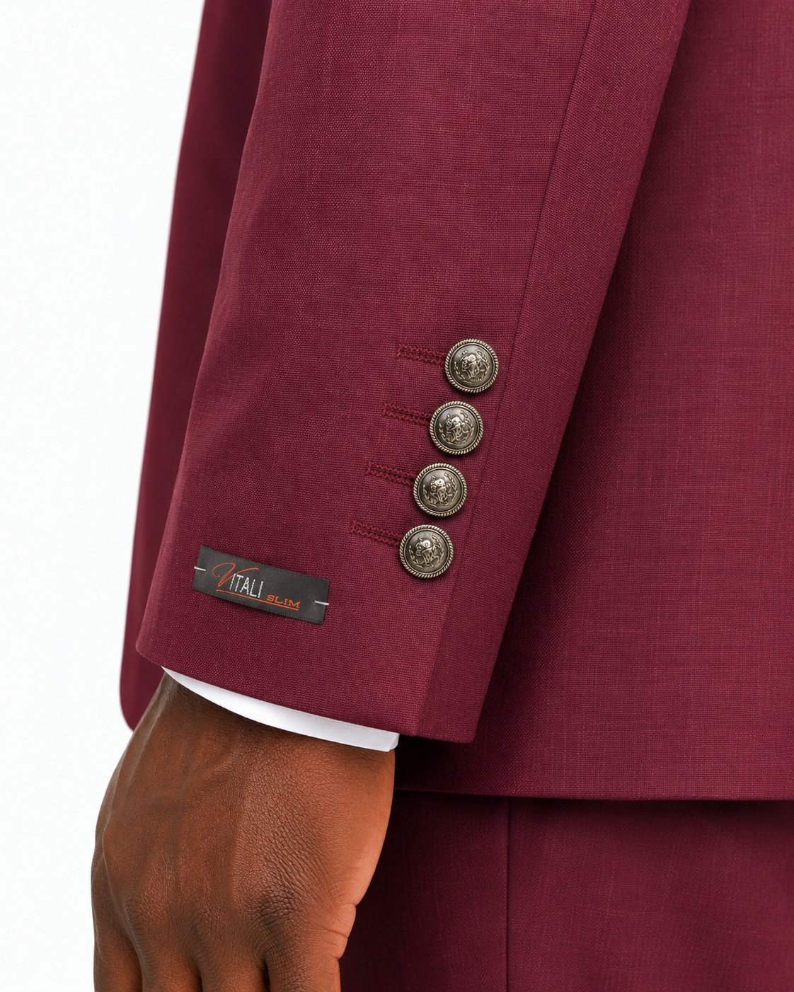 Vitali M5090 3 Pieces Vested Burgundy