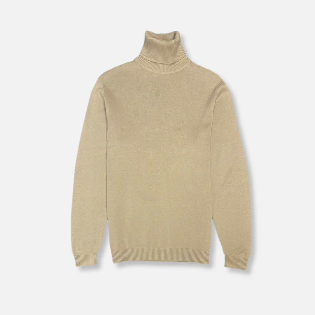 Lavane' 501T Turtleneck Pullover Slim Fit C/Gold