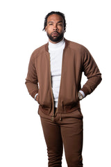 Prestige LNG-200 Full Zip Jogger Brown