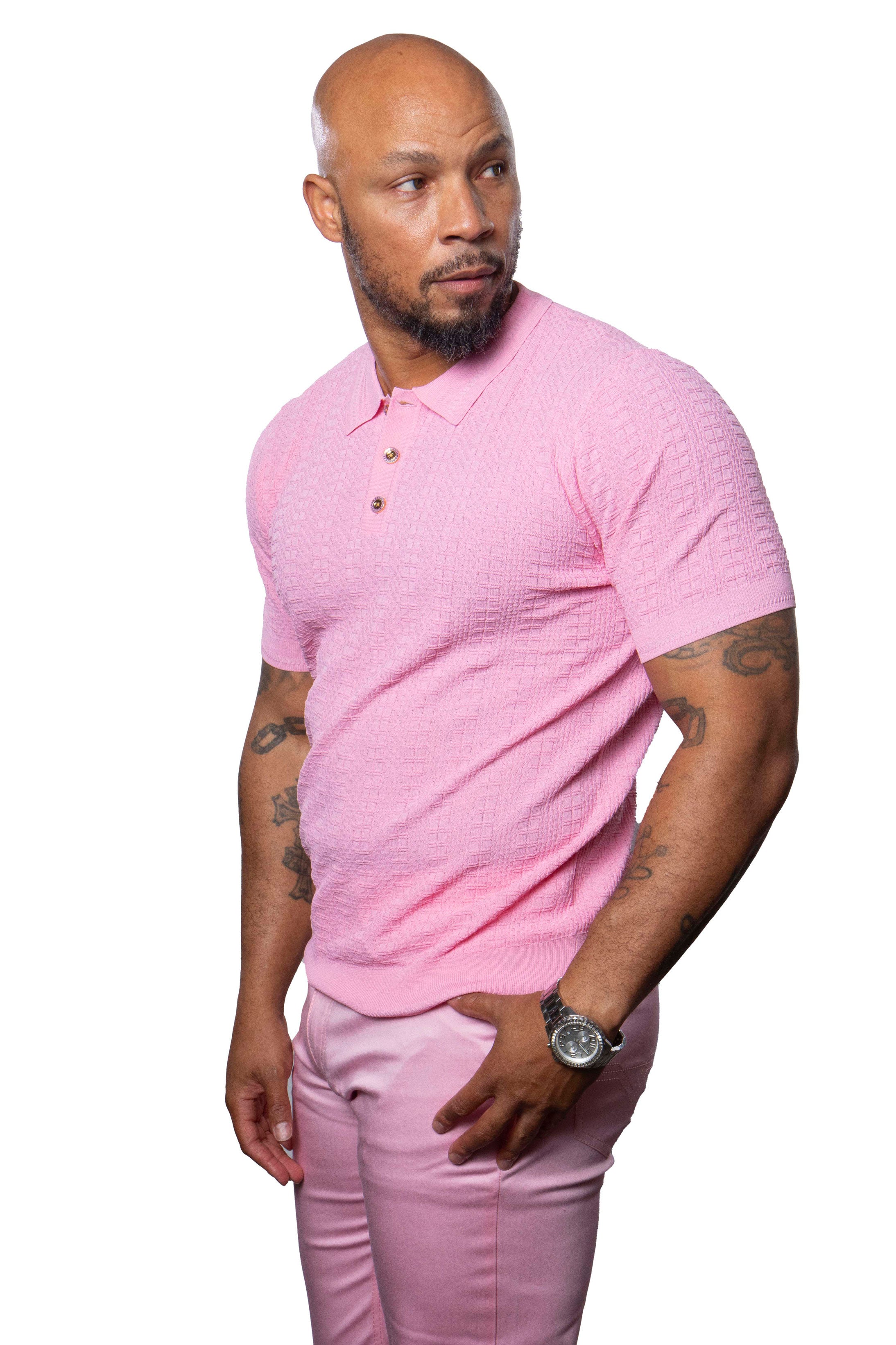 Prestige CMK-300 Short Sleeve Knit Pink