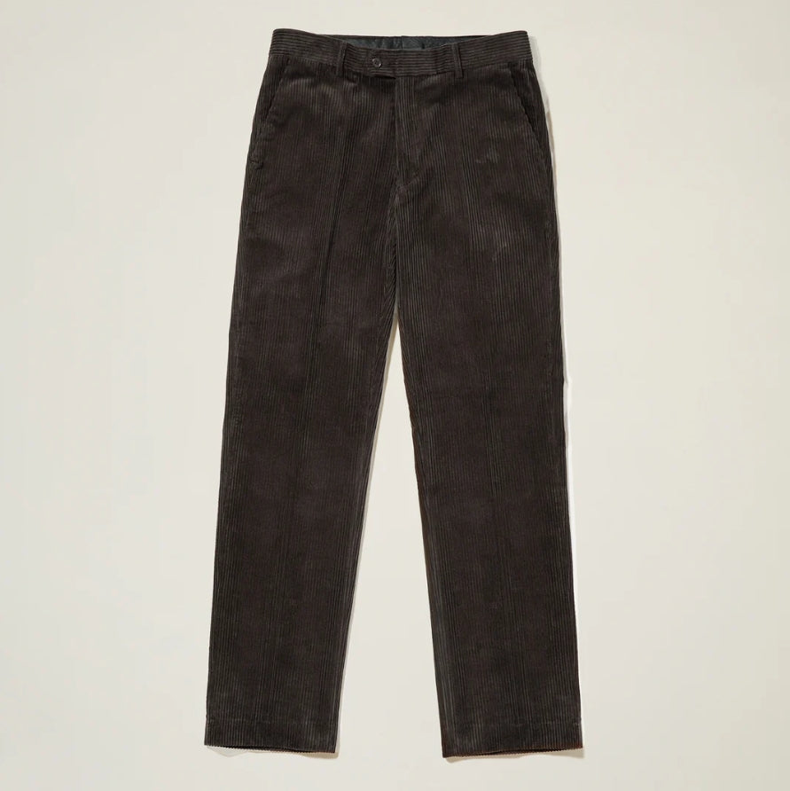 Inserch P3103 100% Cotton Flat Front Corduroy Pants Espresso