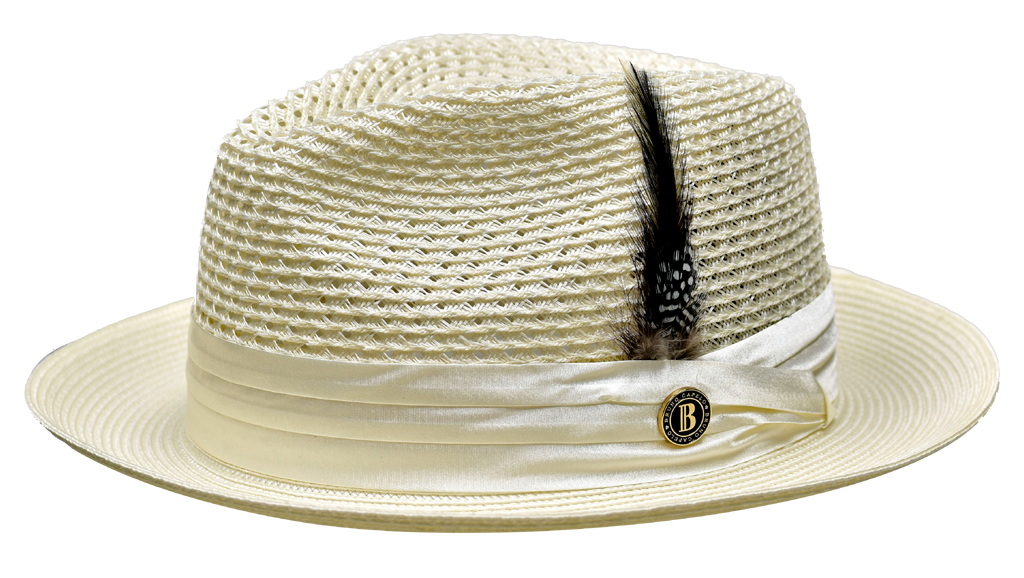 Bruno Capelo JU-923 The Julian Straw Hat Ivory